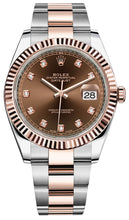 Load image into Gallery viewer, 2021 Datejust 41 Chocolate Diamond Dial Two Tone Oyster Bracelet