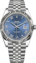 Load image into Gallery viewer, 2021 Datejust 41mm Roman Numerals Blue Dial