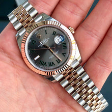 Load image into Gallery viewer, 2020 Rolex Datejust 41mm Rose Gold Wimbledon Jubilee Bracelet