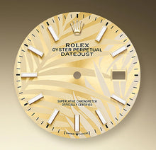 Load image into Gallery viewer, 2021 Rolex Datejust 36mm Champagne Palm Motif Dial Jubilee Bracelet