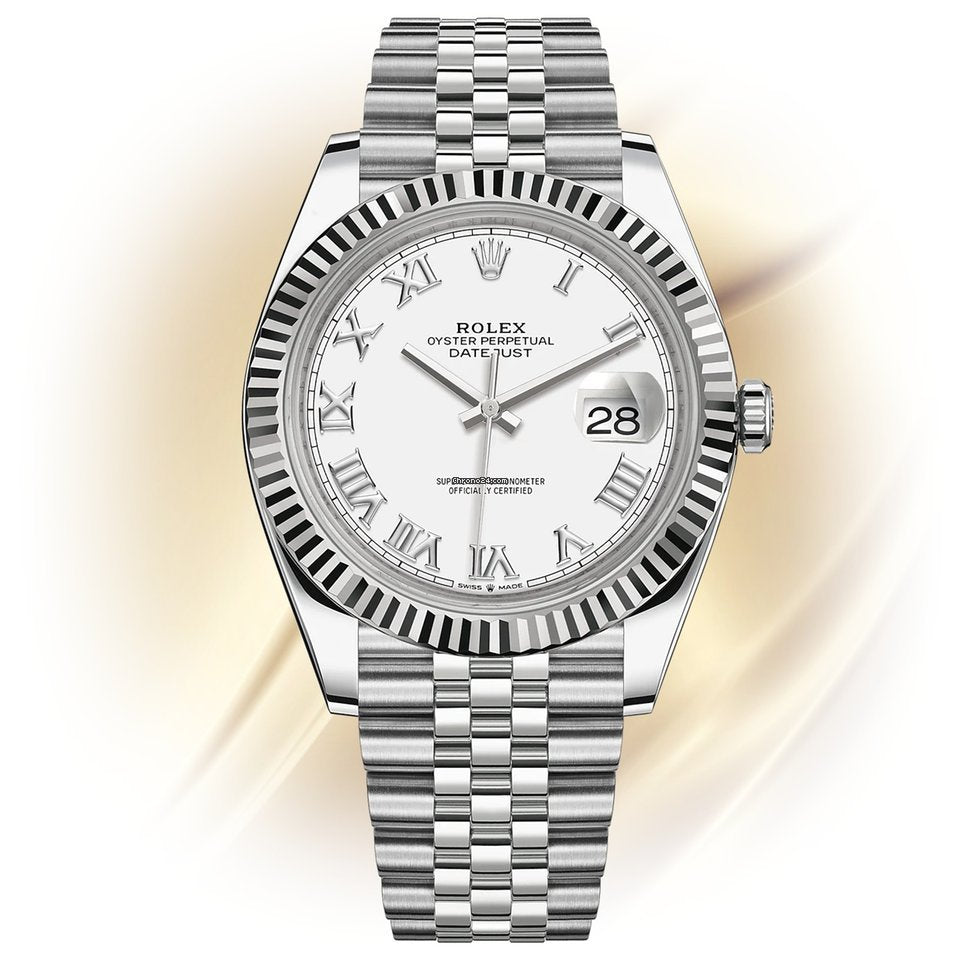 Datejust 41 white face sale