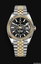 Load image into Gallery viewer, 2021 Rolex Sky-Dweller Black Dial Jubilee Bracelet