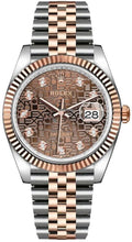 Load image into Gallery viewer, 2021 Rolex Datejust 36mm Everose Gold Chocolate Dial Jubilee Bracelet