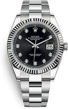 Load image into Gallery viewer, 2021 Rolex Datejust 41mm Black Diamond Dial
