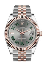 Load image into Gallery viewer, 2020 Rolex Datejust 41mm Rose Gold Wimbledon Jubilee Bracelet