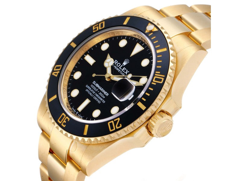 Rolex Submariner Date watch: 18 kt yellow gold - m126618ln-0002