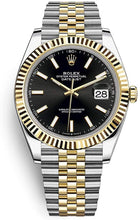 Load image into Gallery viewer, 2021 Rolex Datejust 41mm Black Dial Two Tone Jubilee Bracelet