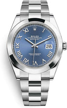Load image into Gallery viewer, 2021 Rolex Datejust 41mm Steel Azzurro Blue