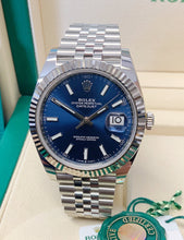 Load image into Gallery viewer, 2021 Rolex Datejust 41mm Blue Dial