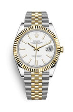 Load image into Gallery viewer, Rolex Datejust 41mm White Dial Two Tone Jubilee Bracelet