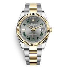 Load image into Gallery viewer, 2021 Rolex Datejust 41mm Wimbledon Oyster Bracelet
