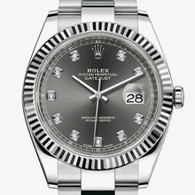 Load image into Gallery viewer, 2022 Datejust Slate Diamond Dial Oyster Bracelet