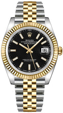 Load image into Gallery viewer, 2020 Rolex Datejust 41mm Black Dial Two Tone Jubilee Bracelet