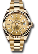 Load image into Gallery viewer, 2021 Rolex Sky-Dweller 18ct Yellow Gold Champagne dial