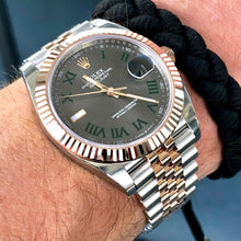 Load image into Gallery viewer, 2020 Rolex Datejust 41mm Rose Gold Wimbledon Jubilee Bracelet
