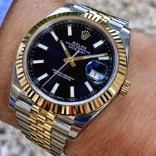 Load image into Gallery viewer, 2020 Rolex Datejust 41mm Black Dial Two Tone Jubilee Bracelet
