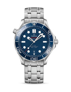2022 Omega Seamaster Diver 300 42M Blue Dial Stainless Steel