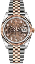 Load image into Gallery viewer, 2021 Rolex Datejust 36mm Everose Gold Chocolate Dial Jubilee Bracelet
