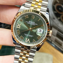 Load image into Gallery viewer, 2021  Rolex Datejust 36mm Olive Green Dial
