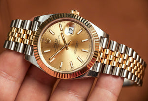 2020 Rolex Datejust 41mm Champagne Dial Two Tone Jubilee Bracelet