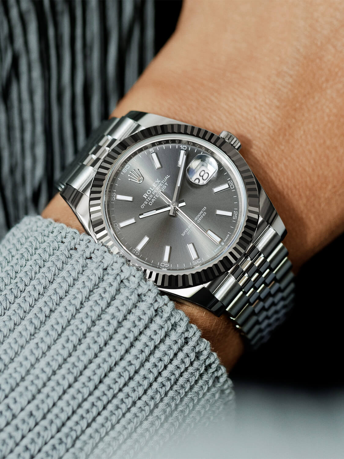 Rolex grey 2024 dial