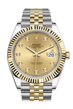 Load image into Gallery viewer, 2022 Rolex Datejust 41mm Champagne Diamond Dial Two Tone Jubilee Bracelet
