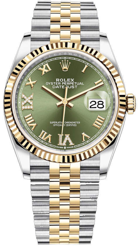 2021  Rolex Datejust 36mm Olive Green Dial
