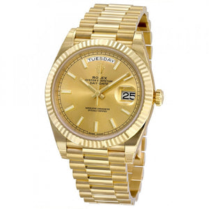 2021 Rolex Day Date 40mm Champagne Dial Presidential Bracelet
