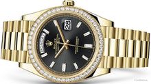 Load image into Gallery viewer, 2021 Rolex Day Date 40mm Black Dial Presidential Bracelet
