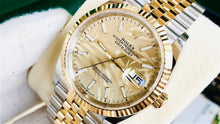 Load image into Gallery viewer, 2021 Rolex Datejust 36mm Champagne Palm Motif Dial Jubilee Bracelet
