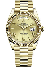 Load image into Gallery viewer, 2021 Rolex Day Date 40mm Champagne Dial Roman Numerals Presidential Bracelet
