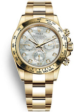 Load image into Gallery viewer, 2021 Rolex Daytona 40mm 18ct Yellow Gold Mother of Pearl Diamond Dial
